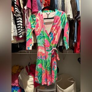 Lilly Pulitzer Emilia Long Sleeve Wrap Dress